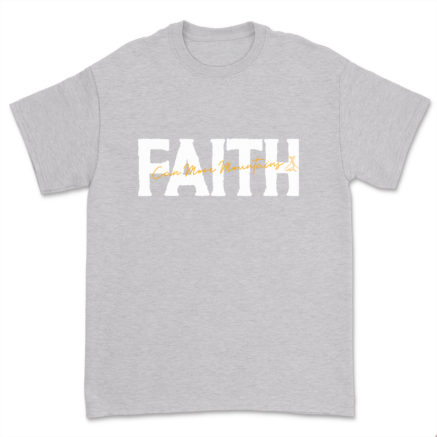 Faith Can Move Mountains Shirt Unisex Casual Christian Prayer Religious Tee Tops Nature Lover Gift