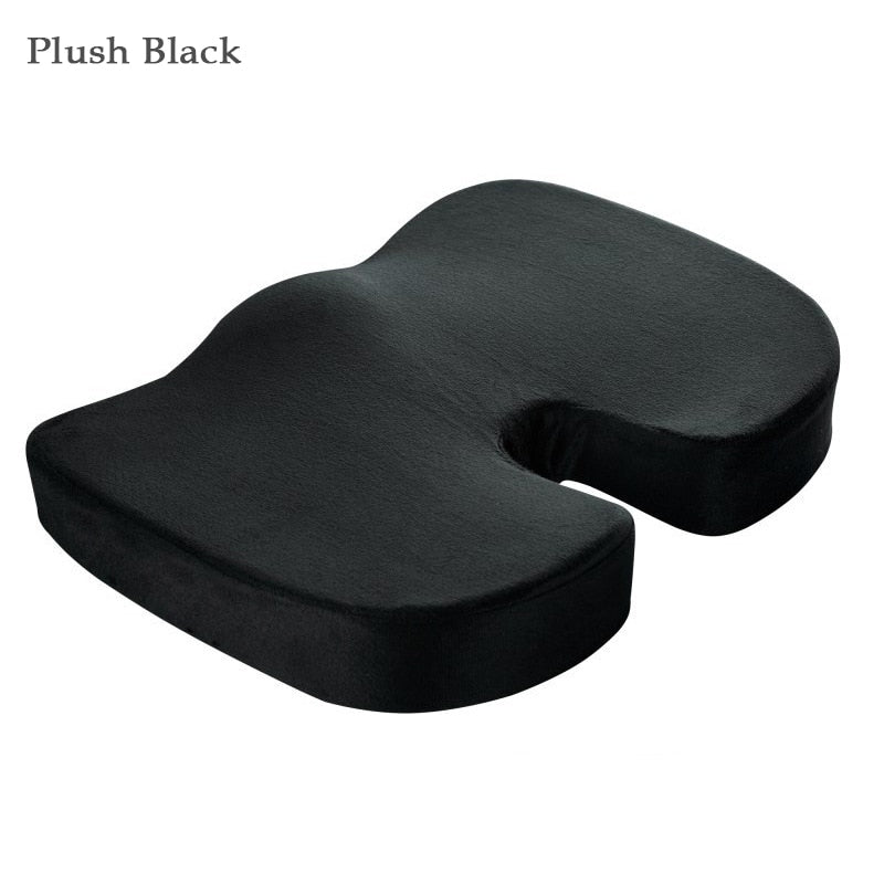 Orthopedic Hemorrhoids Seat Cushion - Memory Foam Rebound Cushion - Lumbar Support for Office Chair - Pain Relief Pillow