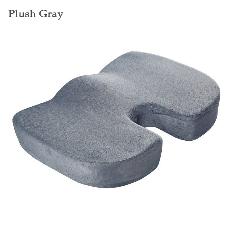 Orthopedic Hemorrhoids Seat Cushion - Memory Foam Rebound Cushion - Lumbar Support for Office Chair - Pain Relief Pillow