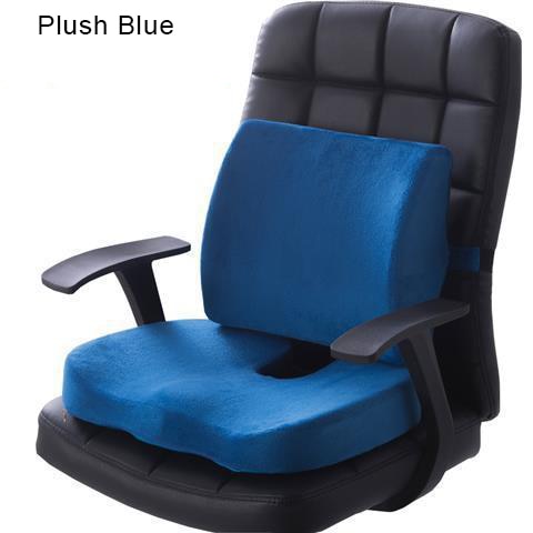 Orthopedic Hemorrhoids Seat Cushion - Memory Foam Rebound Cushion - Lumbar Support for Office Chair - Pain Relief Pillow