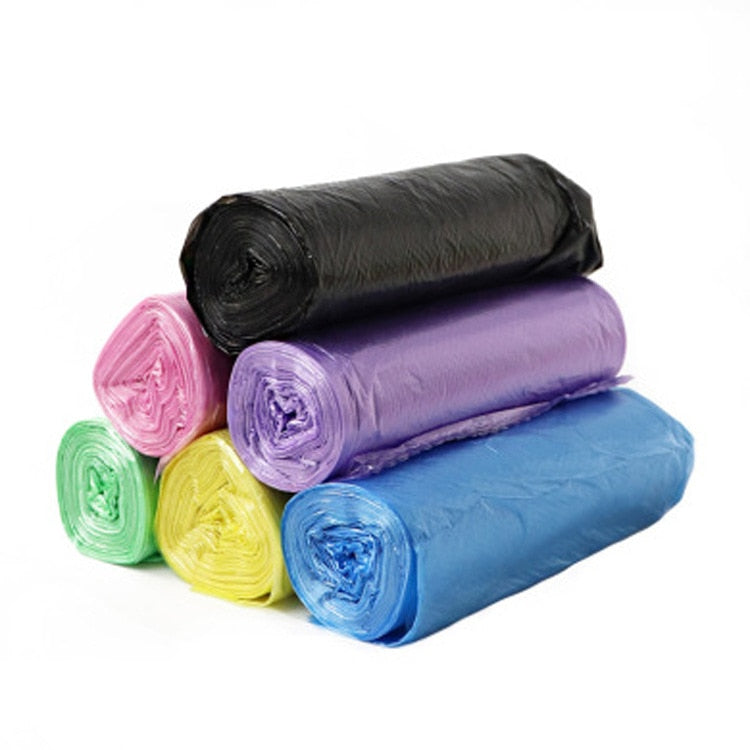 Household Disposable Trash Pouch - 5 Rolls, 1 Pack, 100Pcs, Kitchen Storage Garbage Bags, Cleaning Waste Plastic Bags