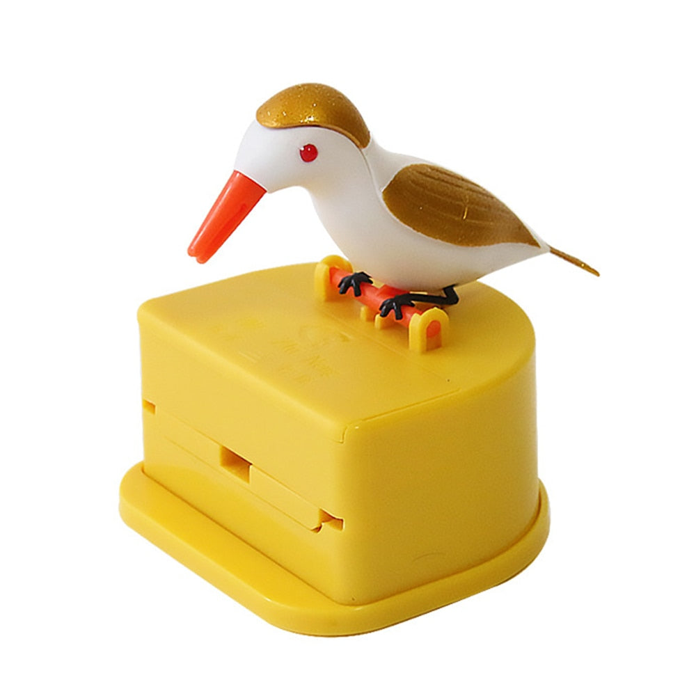 Adorable Little Bird Toothpick Container - Automatic Toothpick Dispenser, Toothpick Holder for Home Décor, Table Decoration, Table Accessories