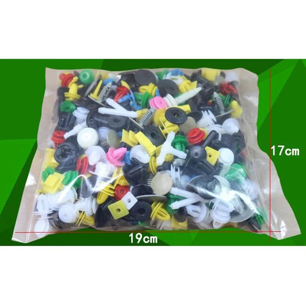 100/50 Pcs Universal Car Clips and Fastener Screws - Plastic Bumper, Interior Decoration Auto Clips