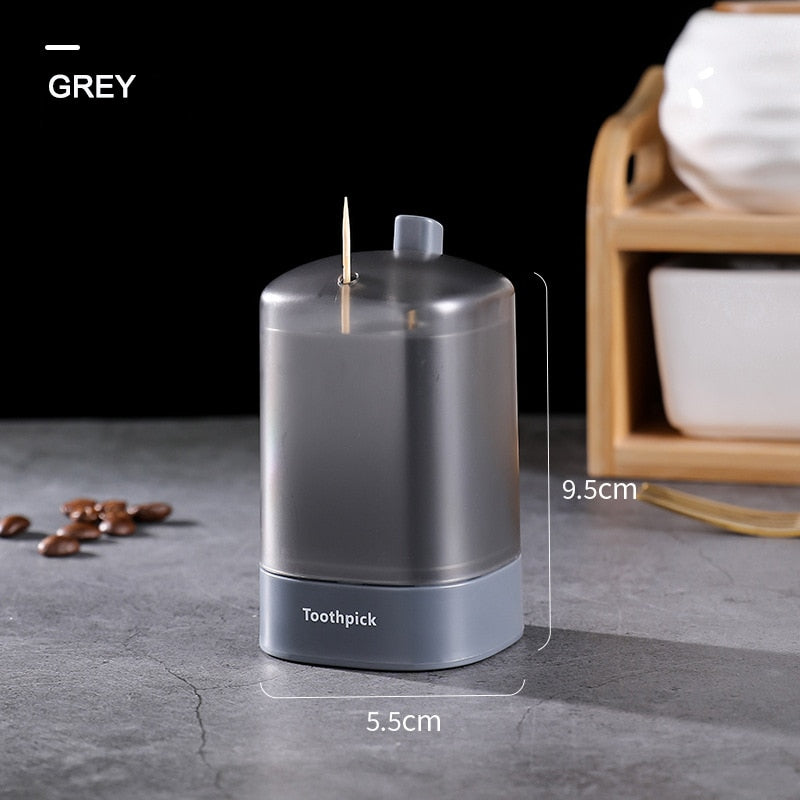 Automatic Toothpick Box Dispenser - Home Creative Storage Holder in 5 Colors for Living Room and Dining Room