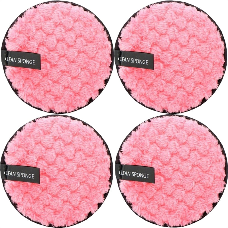 Reusable Cotton Makeup Remover Pads - Washable Face Clean Sponge Blender - Cleansing Puff Cloth for Foundation, Liquid, Cream - Makeup Tools