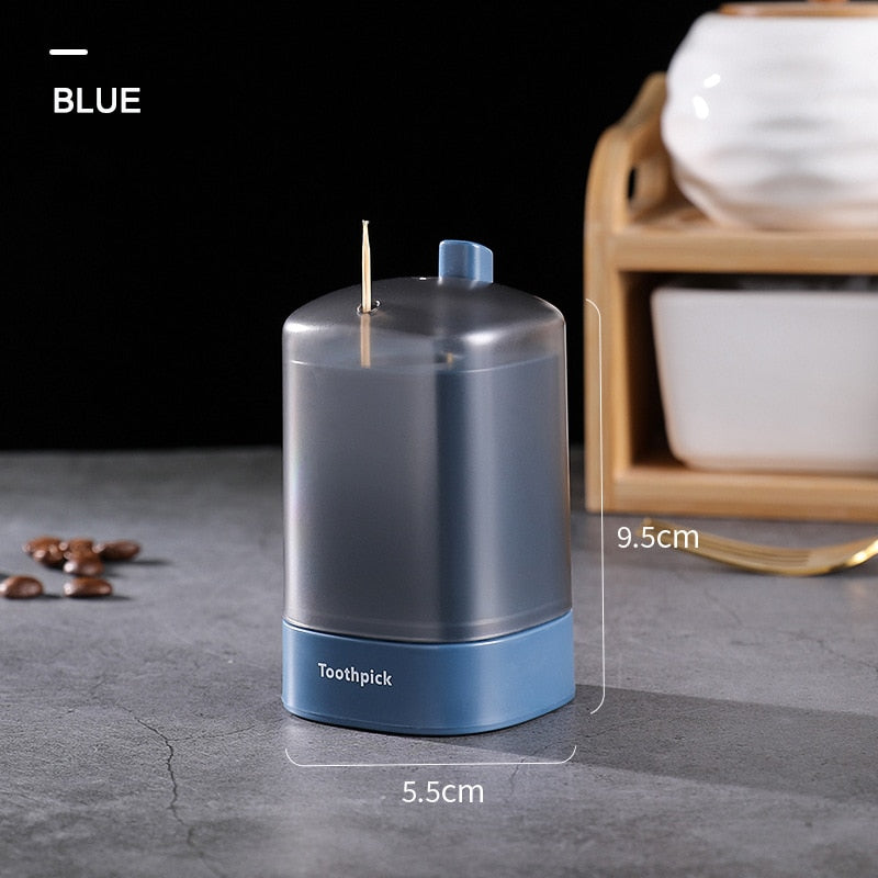 Automatic Toothpick Box Dispenser - Home Creative Storage Holder in 5 Colors for Living Room and Dining Room