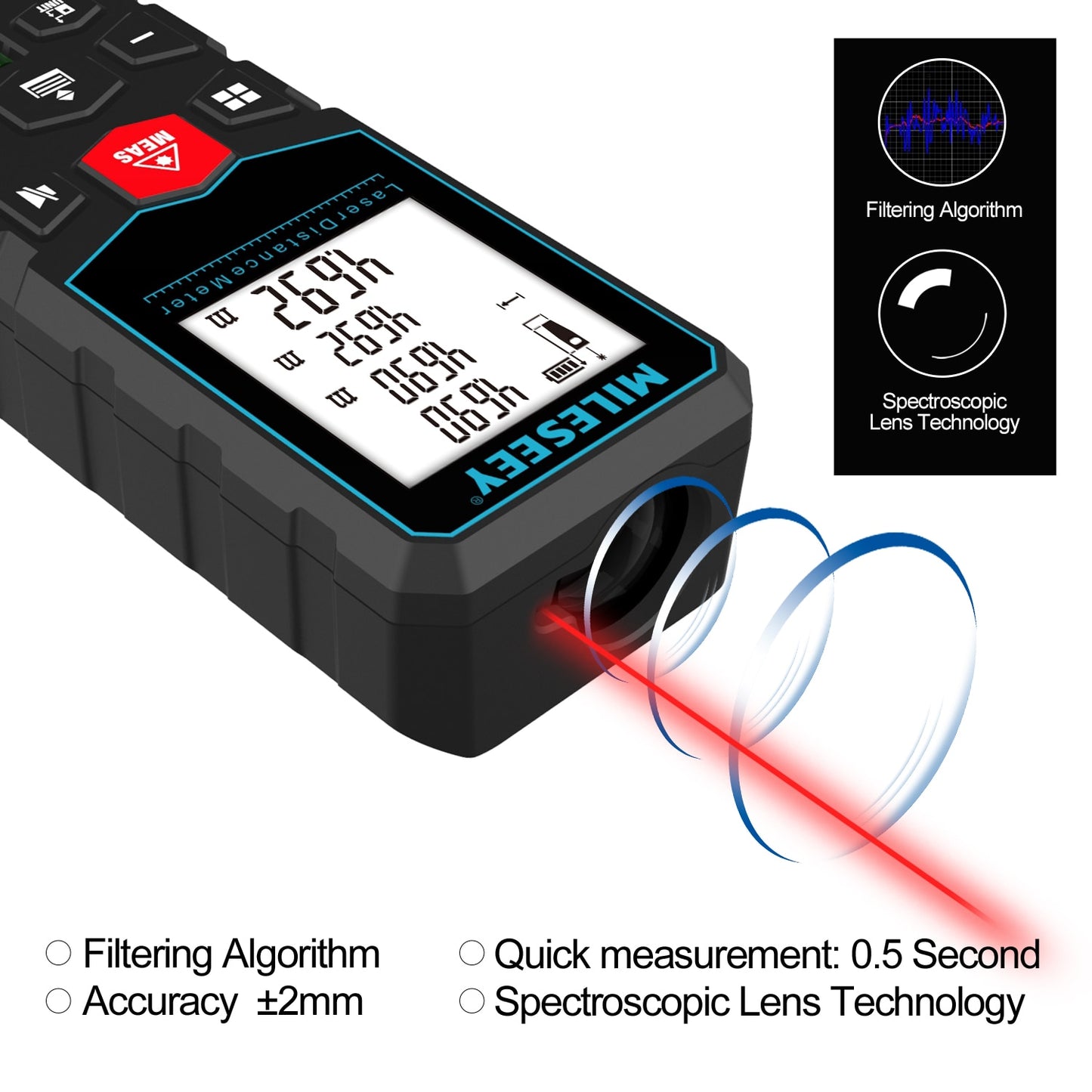 Laser Distance Meter - Electronic Roulette Digital Tape Rangefinder Trena Metro - Laser Range Finder Measuring Tape