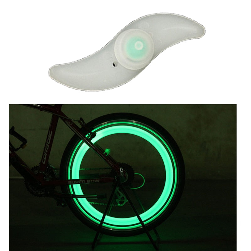 Bicycle Wheel Spoke Light - 3 Mode LED Neon, Waterproof Bike Safety Warning Light, Easy To Install Bicycle Accessories with Battery