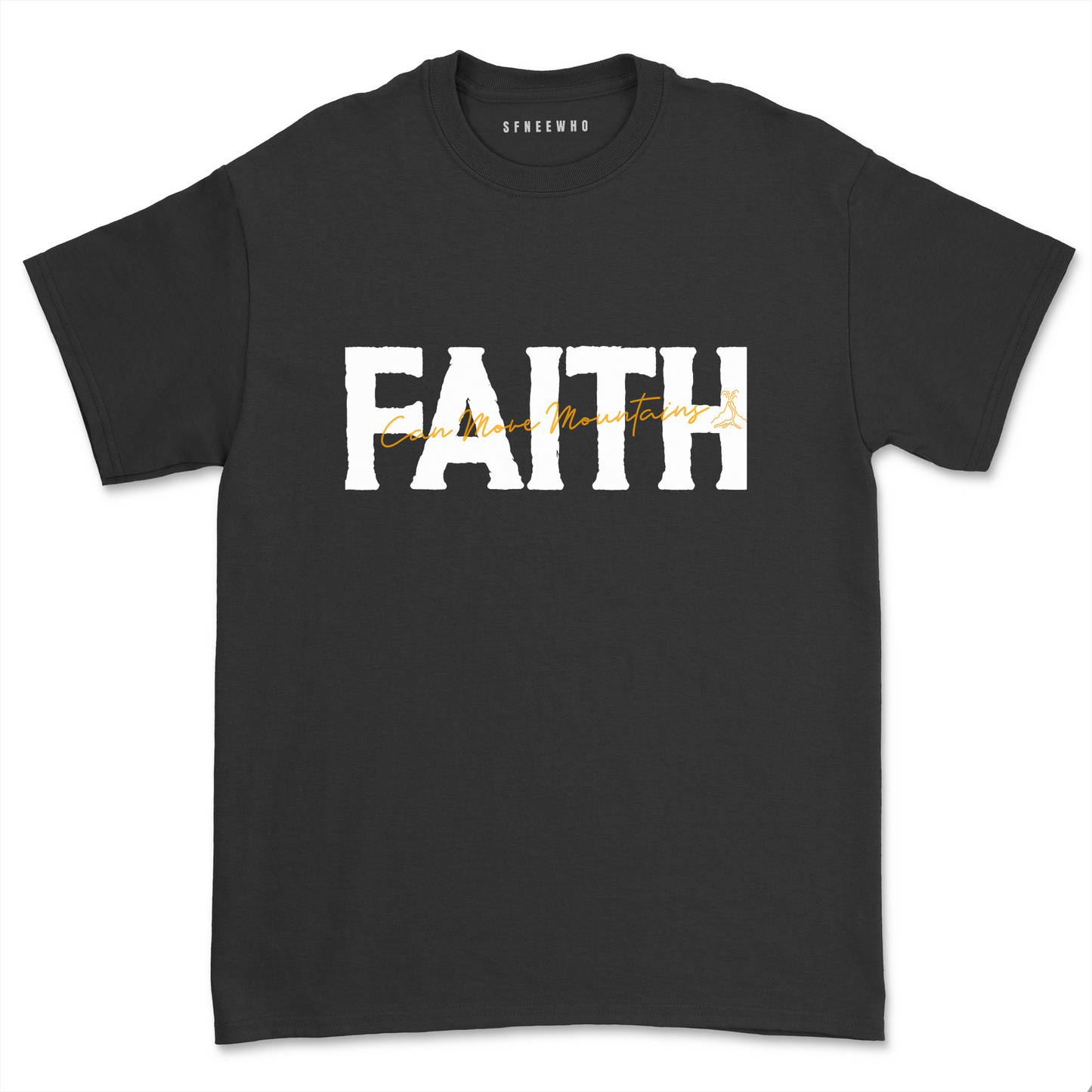 Faith Can Move Mountains Shirt Unisex Casual Christian Prayer Religious Tee Tops Nature Lover Gift