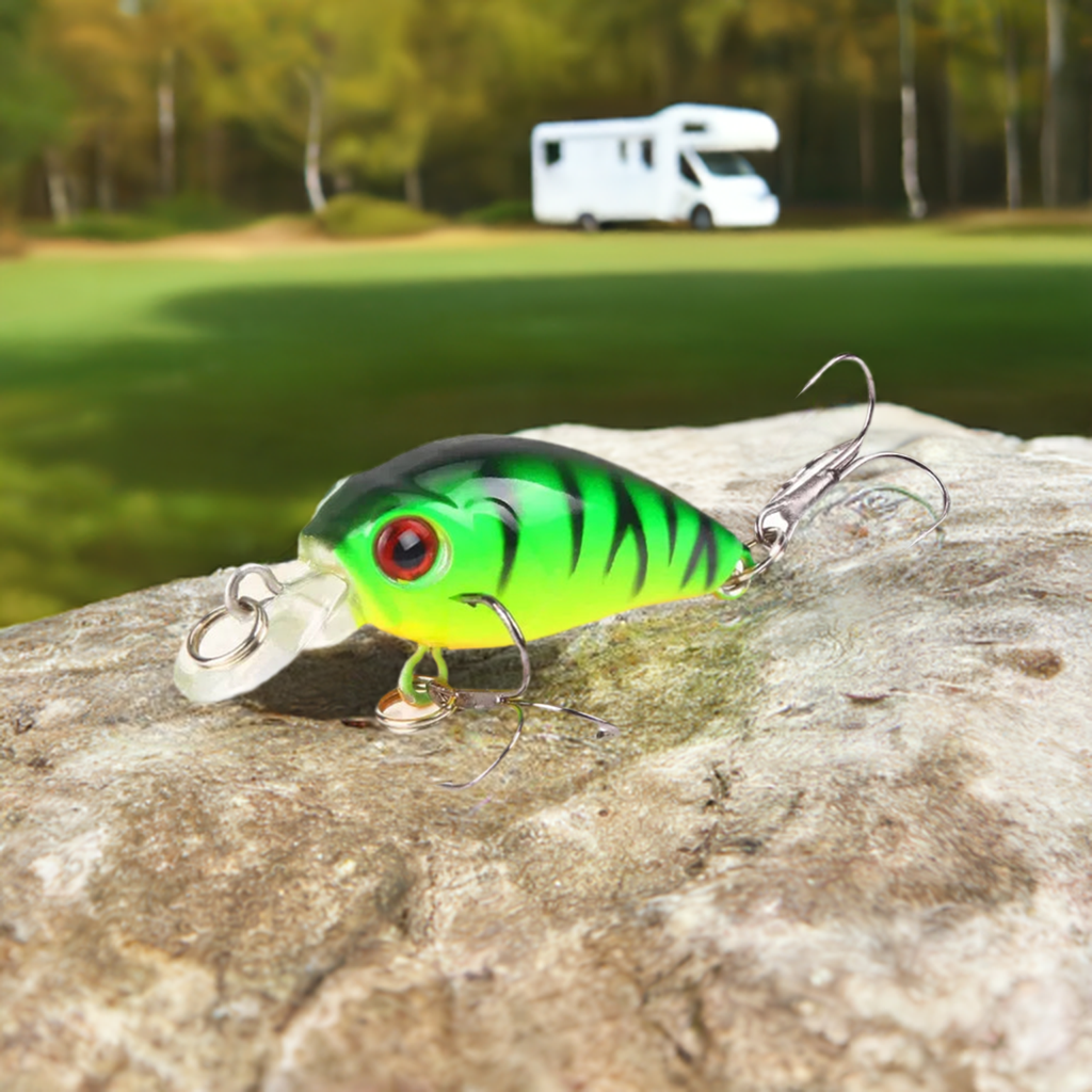 Premium Minnow Fishing Lure - 45mm 3.8g Crankbait | Topwater Hard Bait for Bass, Japan Fly Fishing Accessories